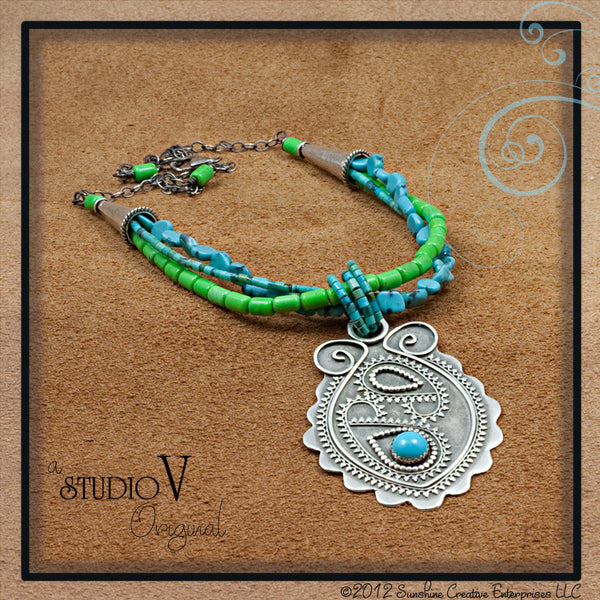 Entangled Paisley Necklace