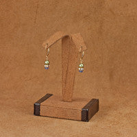Classic Tanzanite Olive Crystal Earrings