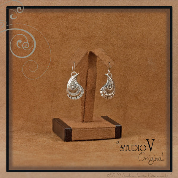 Peacock Petal Earrings