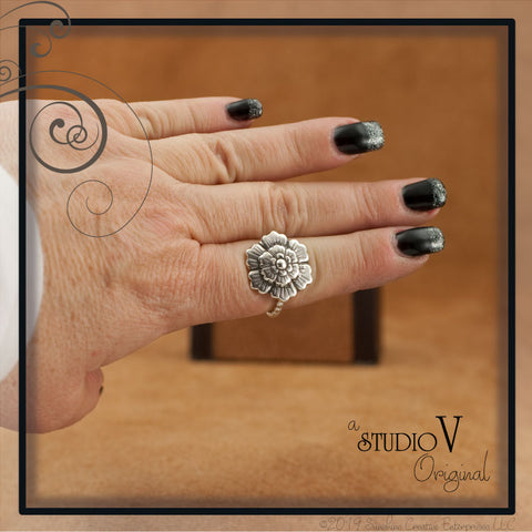 Spring Flower Sterling Ring