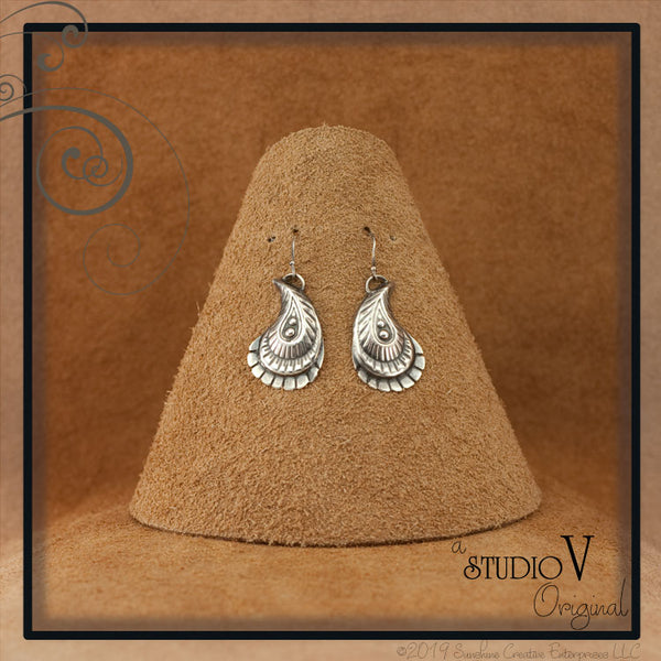 Peacock Petal Earrings