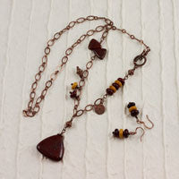 Teamwork Necklace Earring Set