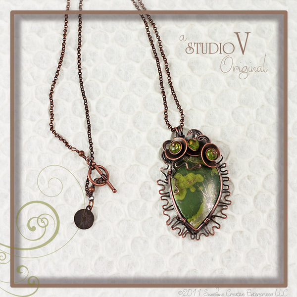 On Peridot Pond Necklace