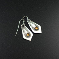 Mehndi Citrine Earrings