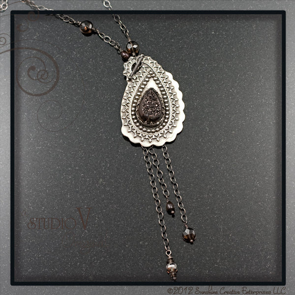 Dark Haute Chocolate Paisley