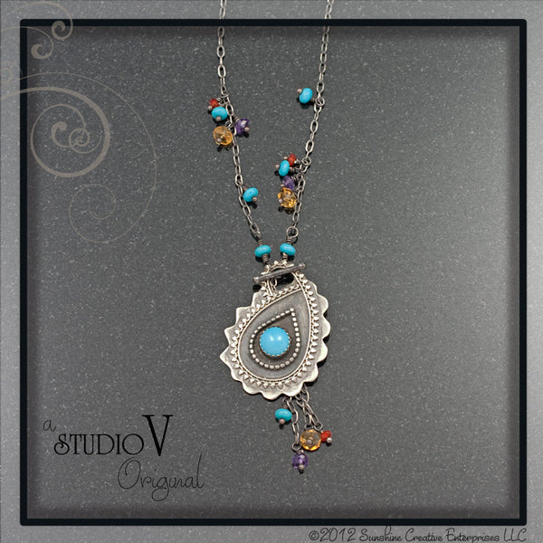 Gemmy Paisley Necklace