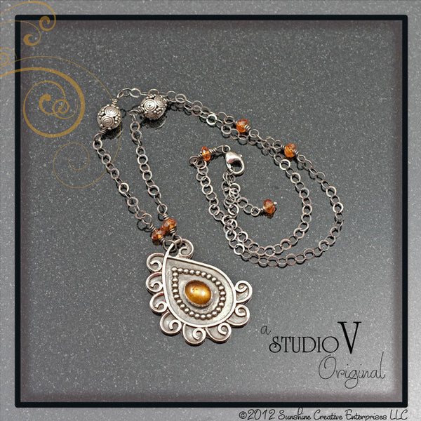 Sunshine Paisley Necklace