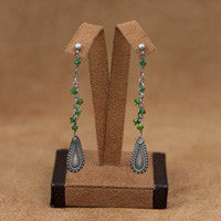 Fresh Green Garnet Earrings