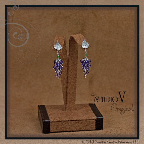 Gemmy Grape Cluster Earrings