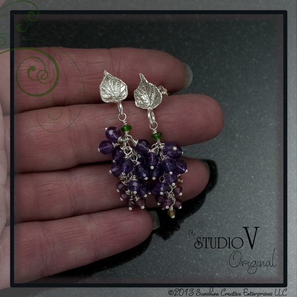 Gemmy Grape Cluster Earrings