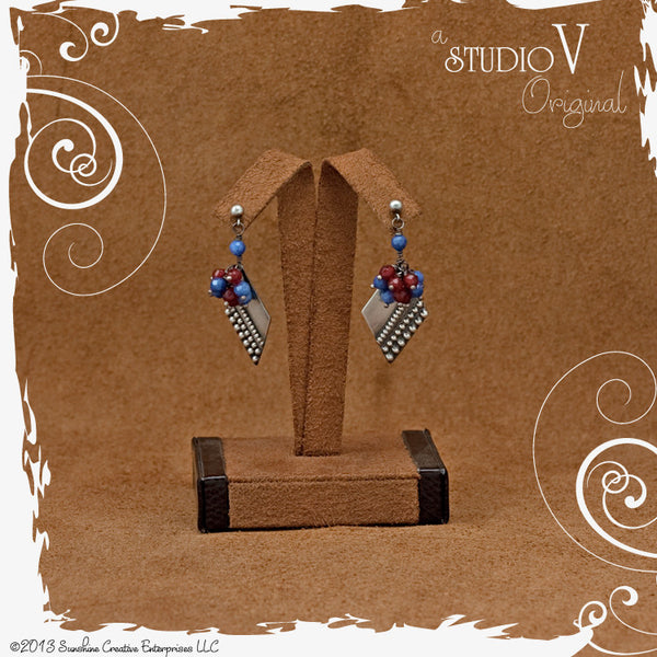 Beady Boho Tapestry Earrings