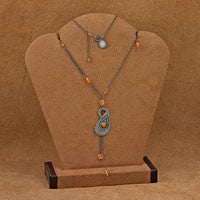 Serenity Paisley Carnelian Necklace