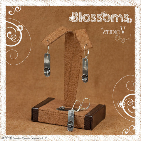 Rustic Petal Pusher Earrings