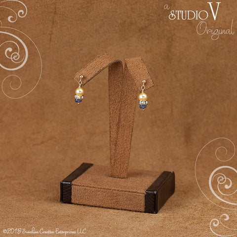 Classic Tanzanite Yellow Earrings