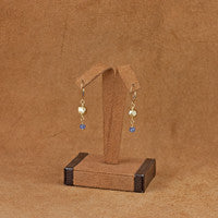 Tanzanite Golden Pyrite Earrings