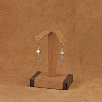 Tanzanite Golden Pyrite Earrings