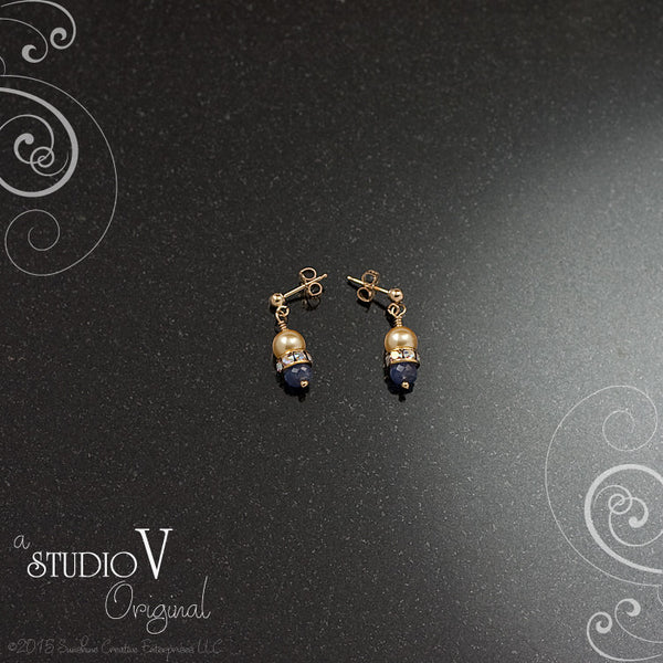 Classic Tanzanite Yellow Earrings