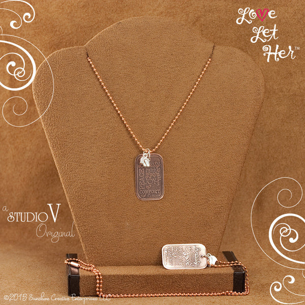 LLH Baby Steps Necklace Copper