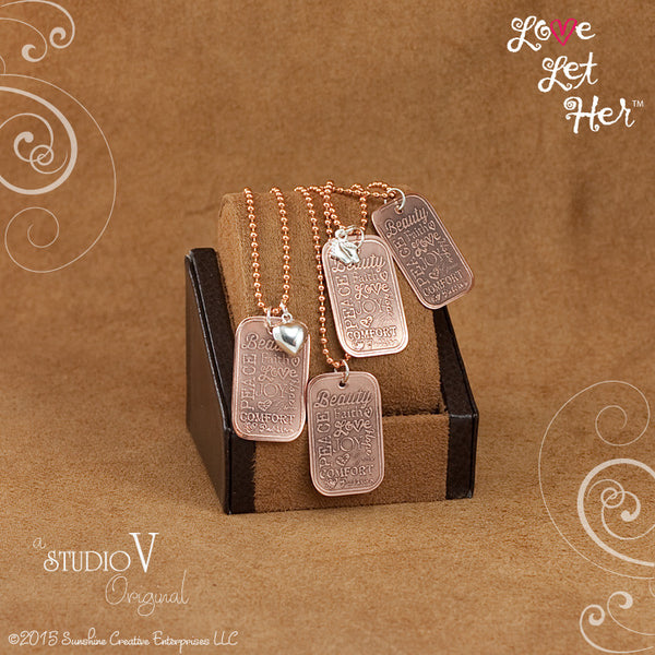 LLH Baby Steps Necklace Copper