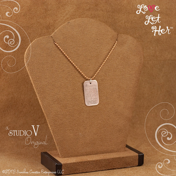 LLH Copper Tag Necklace