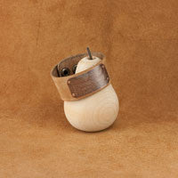 LLH Wide Distressed Leather Cuff